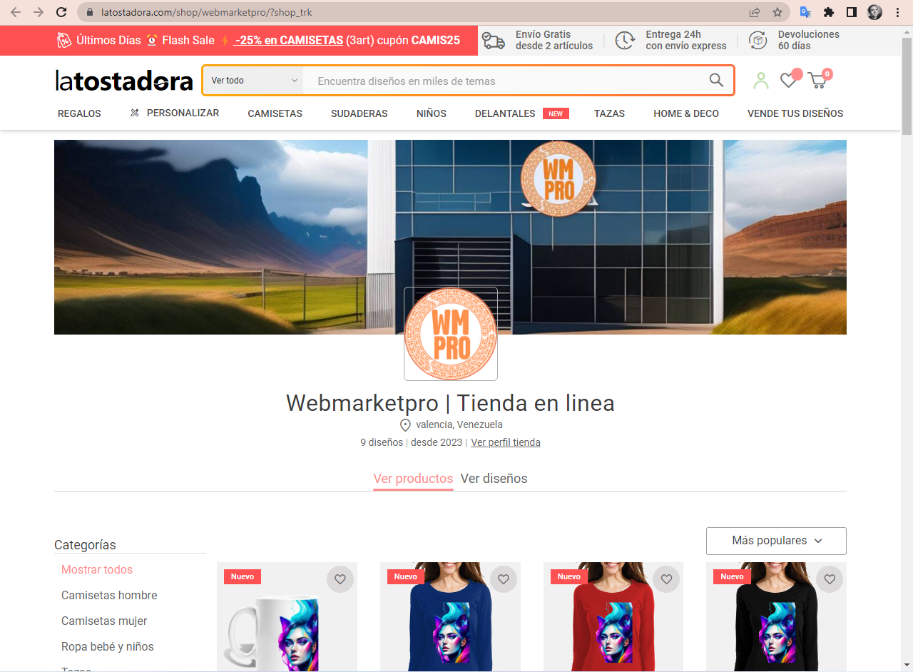 tienda de ropa webmarketpro latostadora.com